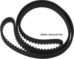 Dailygoods- Distributieriem Vervanging 20 mm - Compatibel met Countax - Compatibel met Westwood - Rubber - Omkeerbaar Tractor Maaidek - Zwart - Grasmaaierriem — thumbnail 4