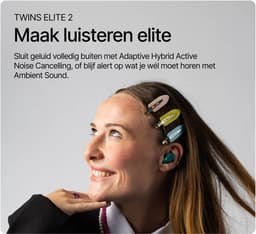 Fresh 'n Rebel Twins Elite 2 - Krachtige BluetoFresh 'n Rebel Twins Elite 2 - Krachtige Bluetooth Oordopjes met Hybride Actieve Noise Cancelling - 47 uur Speeltijd - Multipoint verbinding - Draadloos en Waterdicht (IPX4) (True Blue) — thumbnail 5