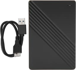 Externe Harde Schijf - Draagbare HDD - Bestanden Opslaan - Ultra Dun Ontwerp - 2TB - Zwart — thumbnail 1