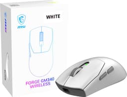 MSI FORGE GM340 WIRELESS WHITE – Gamingmuis – Draadloos RF - Bluetooth – Optisch – 12.000 DPI — thumbnail 5