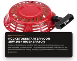 Rückstoßstarter 2KW - Ingenerator - Pull Start Assembly - Rasenmaaier - Rückholfedern - Hoogwaardige kwaliteit