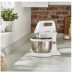 Keukenmixer met kom - Handmixer - Bakken en kneden - Krachtige 450W motor - 3.4 Liter kom - Wit — thumbnail 3