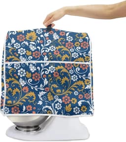 Mixerhoes Keuken - Apparaat Beschermhoes - Keuken Organisatie - Met Handige Zakken - Voor 6-8 Quart - Vintage Bloemen — thumbnail 4