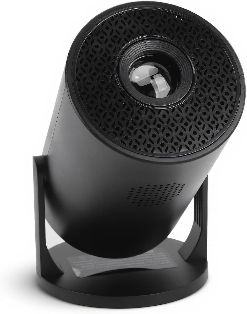 SnelShoppen - Mini Projector met WiFi en Bluetooth, 270° Verstelbare Stand voor Buiten en Thuis, Full HD 1080p Beamer voor Android, Laptop, PC en Smar — afbeelding 1