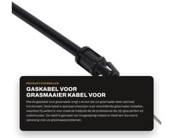 Gaskabel Universeel - Kabelassemblage - Geschikt voor Grasmaaiers 71221/71227 - Metaal - OEM 99-6837/99-5826 - 1 Stuk - Grasmaaierkabel