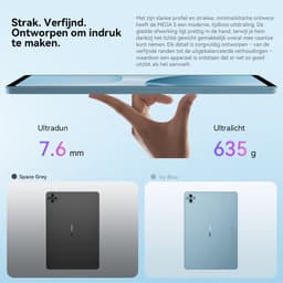 Blackview MEGA 5 Tablet - 12.2 inch - 48GB RAM - 256GB ROM - 10000mAh - Android 16 - Blauw — thumbnail 3