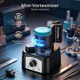 ApexArte® Draadloze Inkt Mixer - Kleur Mixer Shaker - Tattoo Inkt Mengen - Zwart — thumbnail 3