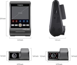 VIOFO A229 Ultra 3CH - 4K Dashcam - 3 Kanaals Opname - Sony STARVIS 2 - Wifi, GPS & Parkeerstand — thumbnail 3