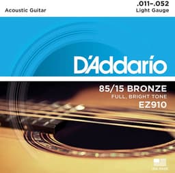 D'Addario EZ910 Bronzen Akoestische Snaren Light (11-52) — thumbnail 1