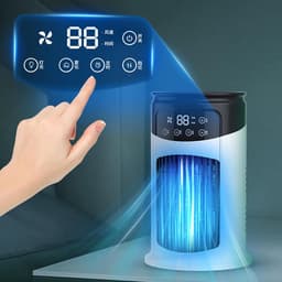 Airco Ventilator - Persoonlijke Koeler - Ruimte Koelen - IJszakfunctie - 12 cm - Uniek — thumbnail 4