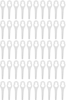 Dailygoods- Maaimessen 50 Stuks - Kunststof - Grasmaaier Mes - Geschikt voor ALM 28/30 - Duurzaam - Efficiënt Maai-effect - Grasmaaierbladen — thumbnail 4