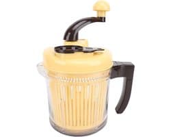 Keukenmachine met mand - Handmatige vleesmolen - Groenten hakken - Stille drie versnellingen - 2500 ml capaciteit - Zilver
