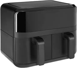 Slimme Airfryer - Dubbele Mand - Gezond Koken - Snelle Luchtcirculatie - 9 Qt - Zwart — thumbnail 2