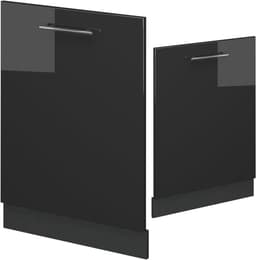 Vaatwasserpaneel - Keukenfront - Keuken Inbouwen - Soft-close scharnieren - 60 cm breed - Antraciet hoogglans — thumbnail 5