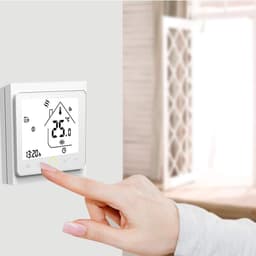 Slimme Thermostaat - Programmeerbaar Bediening - Energie Besparen - Spraakbesturing Compatibel - 5A 95-240V AC - Wit — thumbnail 3