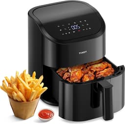 Airfryer - Heteluchtfriteuse - Gezond Koken - 10 Multifunctionele Programma's - 4.5 Liter - Zwart — thumbnail 1