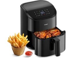 Airfryer - Heteluchtfriteuse - Gezond Koken - 10 Multifunctionele Programma's - 4.5 Liter - Zwart