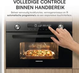 Inbouw Magnetronoven - Magnetron Grill Convectie - Snel Eten Bereiden - Digitale Touch Bediening - 34 Liter - Zwart — thumbnail 5