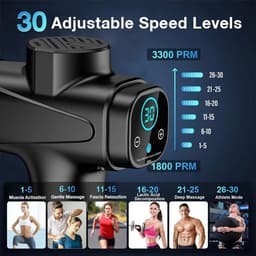 SnelShoppen - Massage Gun G4 - Draagbare Massageapparaat - Ergonomisch en Stil - 45dB Geluidsniveau - USB-C Oplaadbaar - Ideaal voor Thuis, Gym, Werk — thumbnail 4