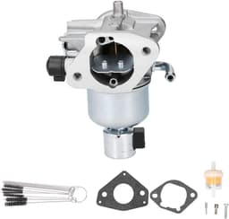 Carburateur Grasmaaier Set - Reparatieset Motoronderdeel - Motor Onderhoud - Inclusief Reinigingsgereedschap - 14 x 10 x 8 cm - Zilver — thumbnail 1