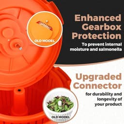 Salade Spinner - Groente Droger - Groenten Drogen - Handsfree Bediening - 10L - Wit — thumbnail 4