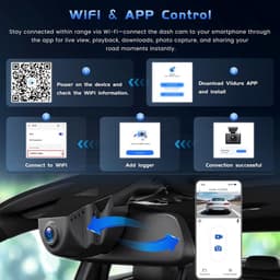 SnelShoppen - DashCam 4K voor VW Tiguan 2018-2024, Autocamera 2160P Video met WiFi, G-sensor, Parkeermodus, Loopopname, 150° Groothoek, Plug & Play, 6 — thumbnail 3