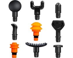 Vervangbare Massager Gun Accessoires - EVA-polyurethaan - 9 Verschillende Massagekoppen - Geschikt voor Diepe Weefselmassage - Voor Sporters en Fitnessliefhebbers