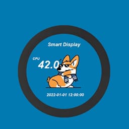 SnelShoppen - AIO Screen Monitor voor CPU Temperatuur, 360 Graden Rotatie, 2.1in IPS LCD Paneel, Realtime Temperatuurweergave voor PC Upgrades, 9PIN T — thumbnail 2