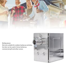 SnelShoppen - Rotisserie Motor 45W Heavy Duty Universele Vervangmotor, RVS Elektrische Grillmotor voor Varkens, Geiten, Kippen, Ideaal voor Buitenbarb — thumbnail 5