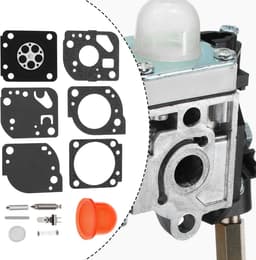 SnelShoppen - Carburetor Rebuild Kit voor Grasmaaier C1U-W19, Compatibel met Zama RB-117, 13 Delige Set, Hoogwaardige Materialen, Duurzaam en Betrouwb — thumbnail 3