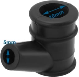 SnelShoppen - 10 Stuks Vervangende Bougiekap en Veer voor Grasmaaier, Hoge Druk Bougiekap met 5mm en 10mm Gatdiameter, Geschikt voor Bosmaaiers en Ket — thumbnail 3
