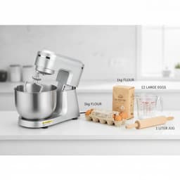 ACEP Kantelbare Keukenrobot - Keukenmachine - Deegmixer - Wit - RVS - 1500W - Mixer - Keukenrobot - Deegmachine - Keukenmixer — thumbnail 1