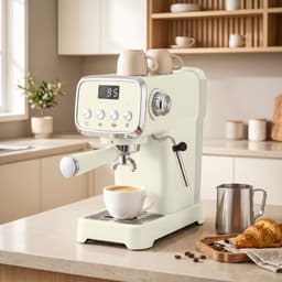 Social® Espressomachine 20 Bar - Pistonmachine met Melkopschuimer - geschikt voor 1 of 2 kopjes, heet water en een kopjeswarmer. — thumbnail 3