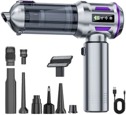 REDOM Stofzuiger 22.000 Pa – Draadloze Handstofzuiger met Brushless Motor – 4-in-1 Zuigen, Blazen, Opblazen & Vacuüm Sealen – HEPA-filter – Auto & Huis — thumbnail 1