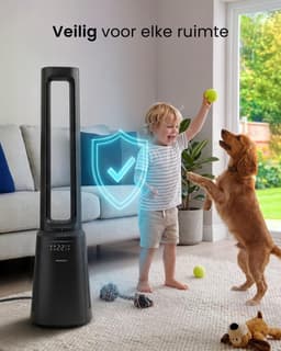 Bladloze Torenventilator met Luchtreiniger – Stil, WiFi Bediening, HEPA 13 Filter, 10 Snelheden, Afstandsbediening 105 cm — thumbnail 5