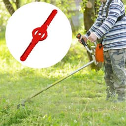 SnelShoppen - 40 stuks Reservemesjes voor Gazontrimmer - Kunststof Grasmaaier Messen - Universele Grastrimmermessen - Compatibel met 3-in-1 Grasmaaier — thumbnail 4