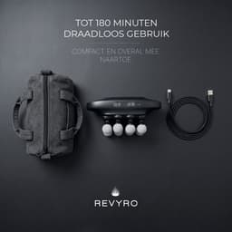 Revyro Pro - Ergonomische Massage Gun - Professioneel - Massage Apparaat - Incl. Infrarood Licht - 16 Massage Koppen — thumbnail 3