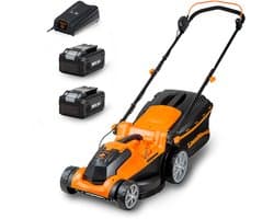 Elektrische grasmaaier 37cm - accu 24V - maaibreedte tot 300m² - 6 maaihoogtes - ShopVlot