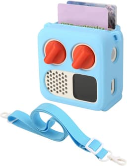 Siliconen Hoesje, Geschikt voor Yoto Mini (Editie 2024), Reistas met Verstelbare Schouderriem, Beschermhoes voor Yoto Mini-Speler, lichtblauw — thumbnail 1