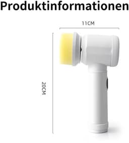 Elektrische vloerreinigingsborstel, multifunctionele handborstel Geschikt voor 8 borstelkoppen. — thumbnail 1