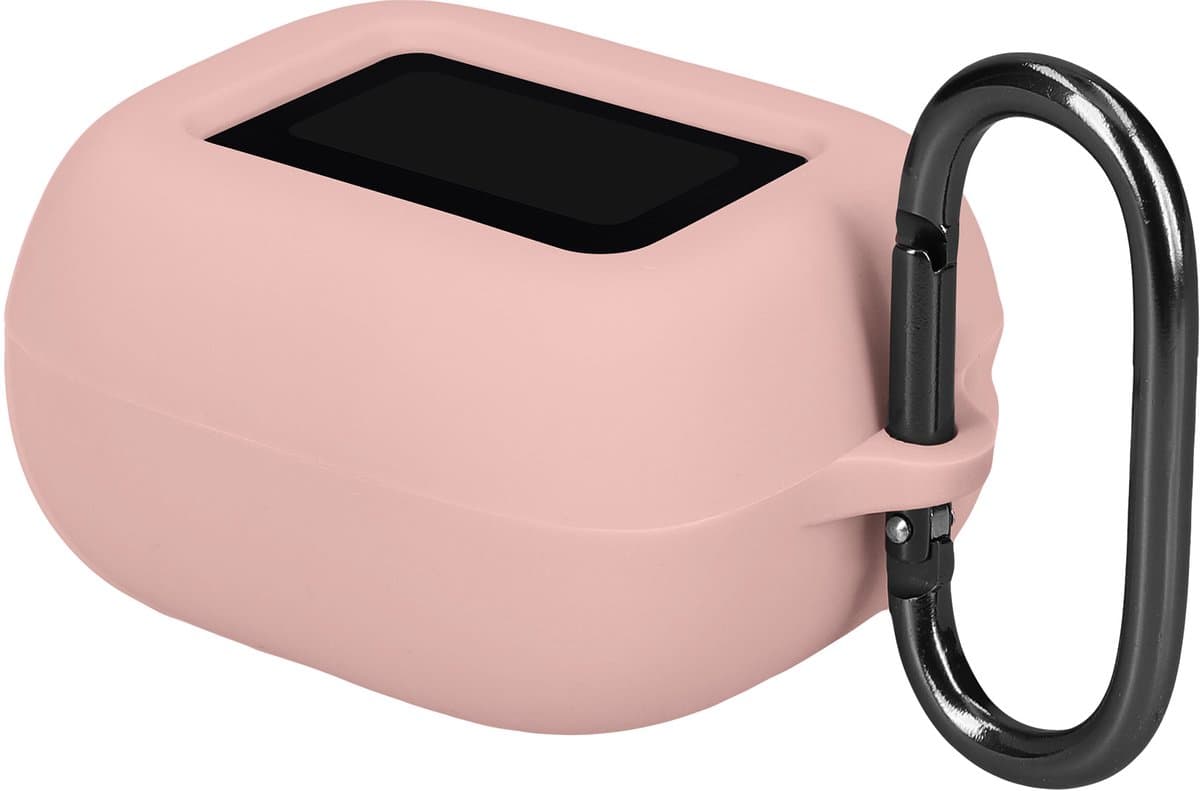 kwmobile cover voor oordopjes case - geschikt voor JBL Live Buds 4 / Beam 4 / Flex 4 - Trendy beschermhoes draadloze oordopjes in oudroze — afbeelding 1