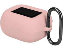 kwmobile cover voor oordopjes case - geschikt voor JBL Live Buds 4 / Beam 4 / Flex 4 - Trendy beschermhoes draadloze oordopjes in oudroze