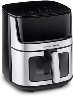 Airfryer - Heteluchtfriteuse - Gezond Koken - Dubbele Zone Functie - 8 Liter - Zwart — thumbnail 1