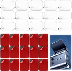 SnelShoppen - Pack van 15 Dubbelzijdige Adhesive Pads voor Dashcam + 15 Stuk Electrostatische Stickers - Hittebestendig en Extra Sterk voor Actiecamer — thumbnail 1