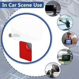 SnelShoppen - Pack van 15 Dubbelzijdige Adhesive Pads voor Dashcam + 15 Stuk Electrostatische Stickers - Hittebestendig en Extra Sterk voor Actiecamer — thumbnail 4
