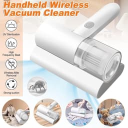 Thijox - Mijtzuiger voor Matrassen met UV-licht, Draadloze Bedstofzuiger, 20 kPa Zuigkracht, Mini-handstofzuiger voor Matras, Bedden en Banken, ABS Ma — thumbnail 5
