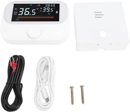 Slimme Thermostaat - Temperatuurregelaar Programmeerbaar - Energie Besparen - Draadloze Installatie - 300m Verbindingsbereik - Wit — thumbnail 5