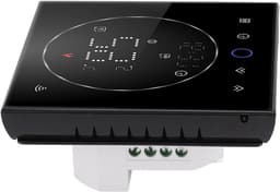 Slimme Thermostaat - Wifi Thermostaat - Energie Besparen - LED Kleurenscherm - 13mm Dun - Zwart — thumbnail 1