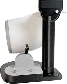 Bureauventilator met vliegtuigturbomotor, creatief bureaumodel met straalmotorturbofan, model met rode staartmotor voor slaapkamer, thuiskantoor, wit — thumbnail 5