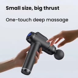 JOYNEXTBUY - Massage Gun - Opbergkoffer - Professioneel Massagepistool - Diepe Spiermassage - 99 Snelheden - Massagekoppen - Zwart — thumbnail 3
